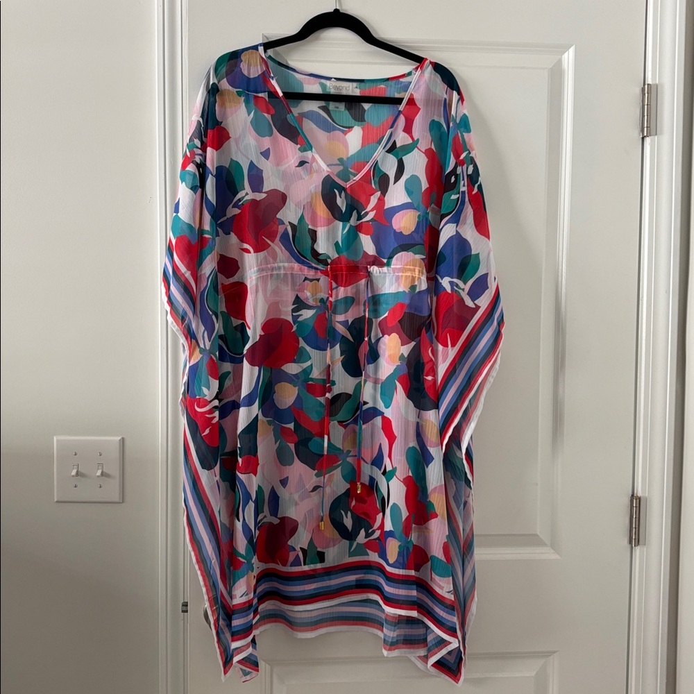 Floral Multicolor Swim Coverup